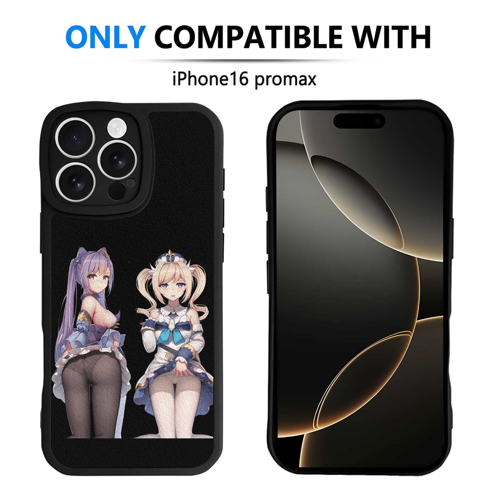げんし神 刻晴 こくせい genshin Kokusei 【iPhone 16シリーズ対応】シリコンスマホケース（レザー調） 材質：シリコン